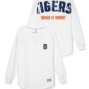 PINK Victoria’s Secret | MLB Collection Detroit Tigers Bling Tee | White | XS